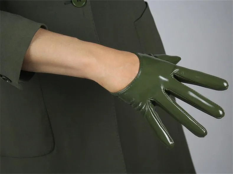 Leather Ultrashort Gloves / Emulation Leather Wild alternative Fashion Gloves