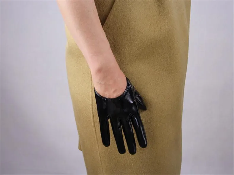 Leather Ultrashort Gloves / Emulation Leather Wild alternative Fashion Gloves