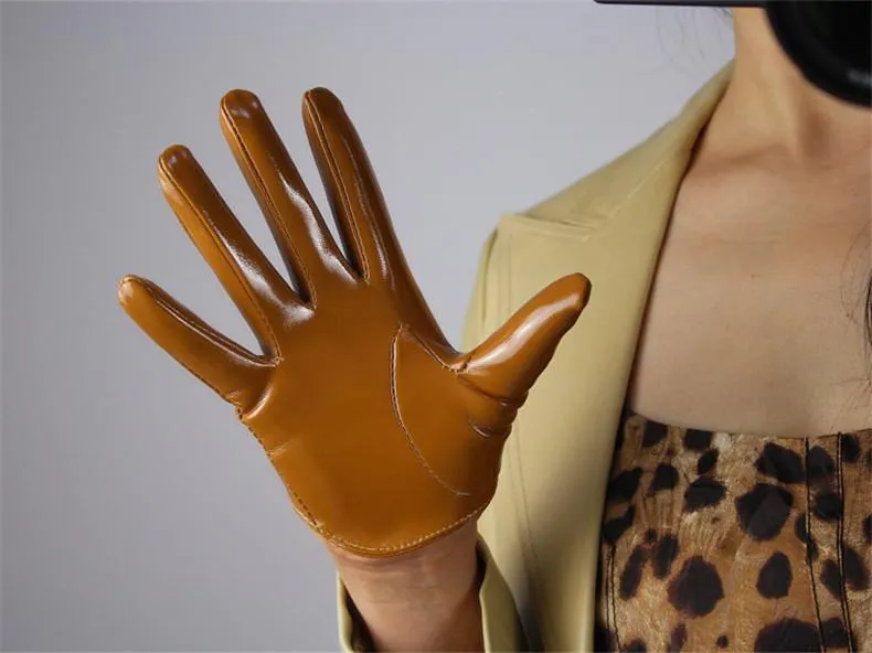 Leather Ultrashort Gloves / Emulation Leather Wild alternative Fashion Gloves
