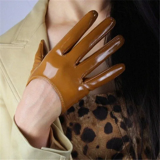 Leather Ultrashort Gloves / Emulation Leather Wild alternative Fashion Gloves