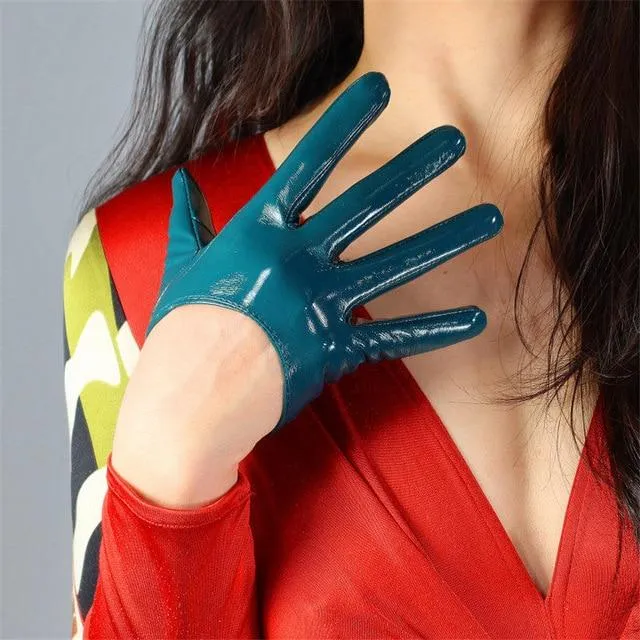 Leather Ultrashort Gloves / Emulation Leather Wild alternative Fashion Gloves