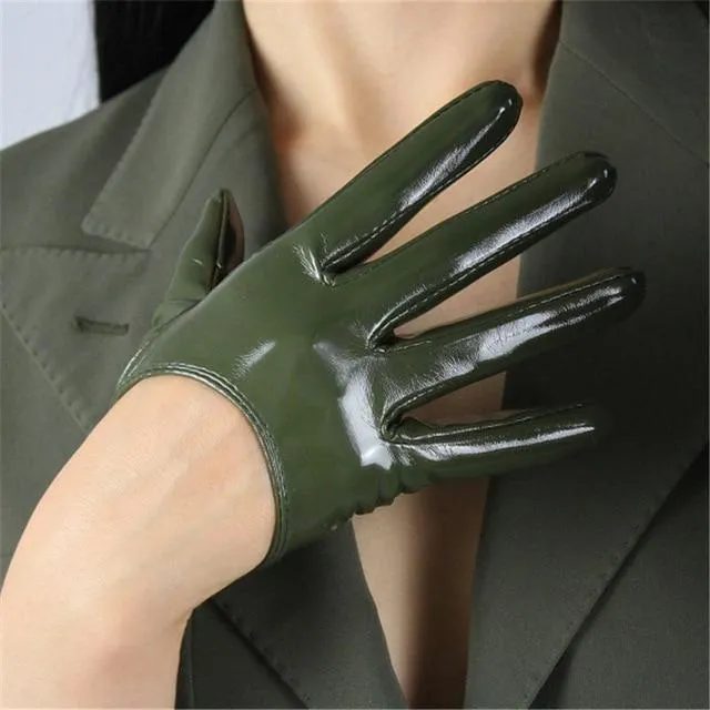 Leather Ultrashort Gloves / Emulation Leather Wild alternative Fashion Gloves