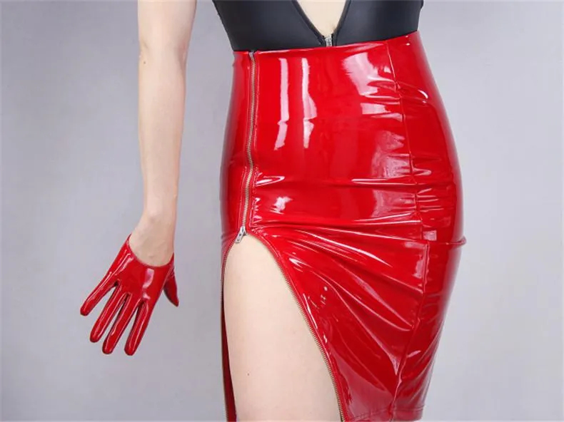 Leather Ultrashort Gloves / Emulation Leather Wild alternative Fashion Gloves