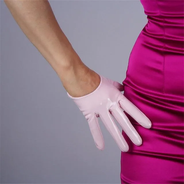 Leather Ultrashort Gloves / Emulation Leather Wild alternative Fashion Gloves
