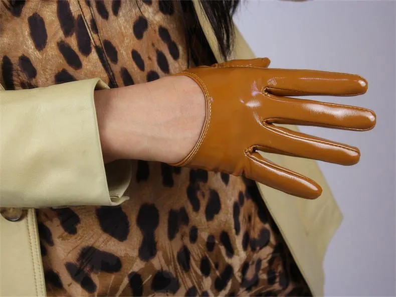 Leather Ultrashort Gloves / Emulation Leather Wild alternative Fashion Gloves