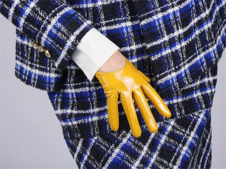 Leather Ultrashort Gloves / Emulation Leather Wild alternative Fashion Gloves