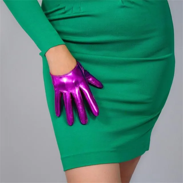 Leather Ultrashort Gloves / Emulation Leather Wild alternative Fashion Gloves