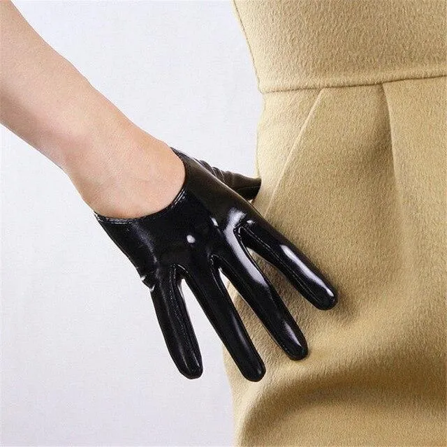 Leather Ultrashort Gloves / Emulation Leather Wild alternative Fashion Gloves