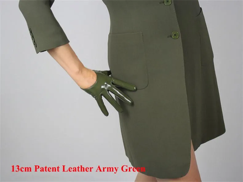 Leather Ultrashort Gloves / Emulation Leather Wild alternative Fashion Gloves