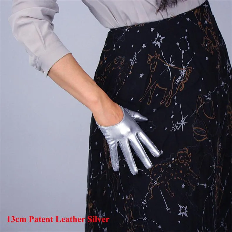 Leather Ultrashort Gloves / Emulation Leather Wild alternative Fashion Gloves
