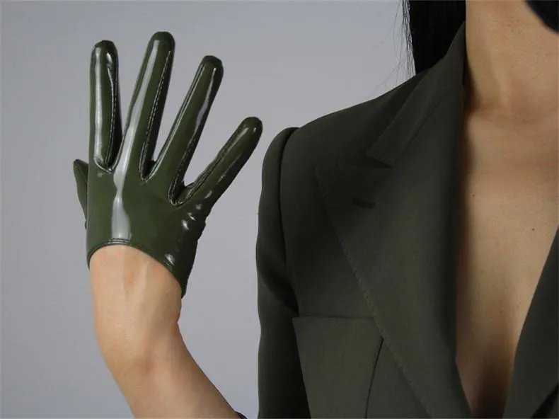 Leather Ultrashort Gloves / Emulation Leather Wild alternative Fashion Gloves