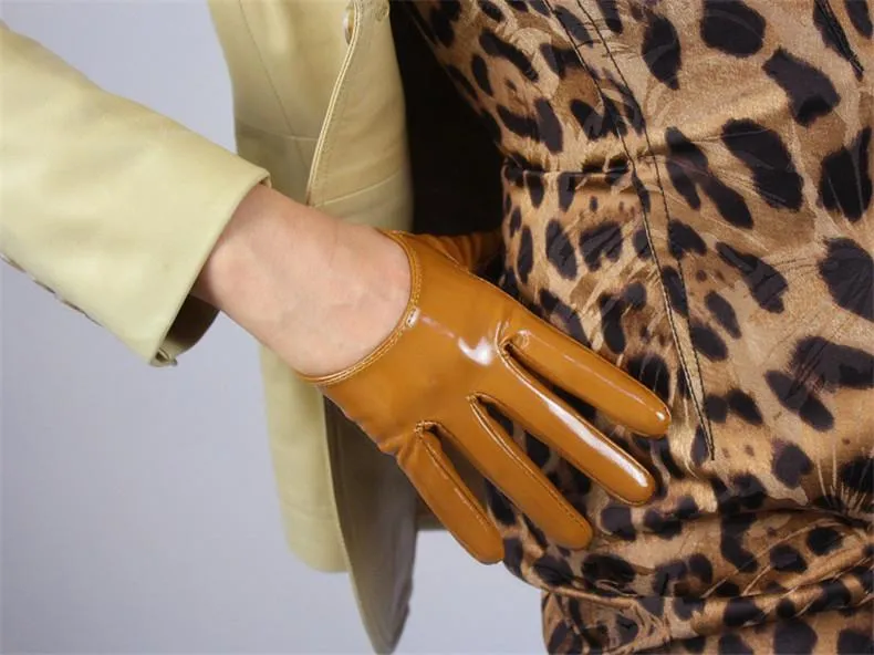 Leather Ultrashort Gloves / Emulation Leather Wild alternative Fashion Gloves