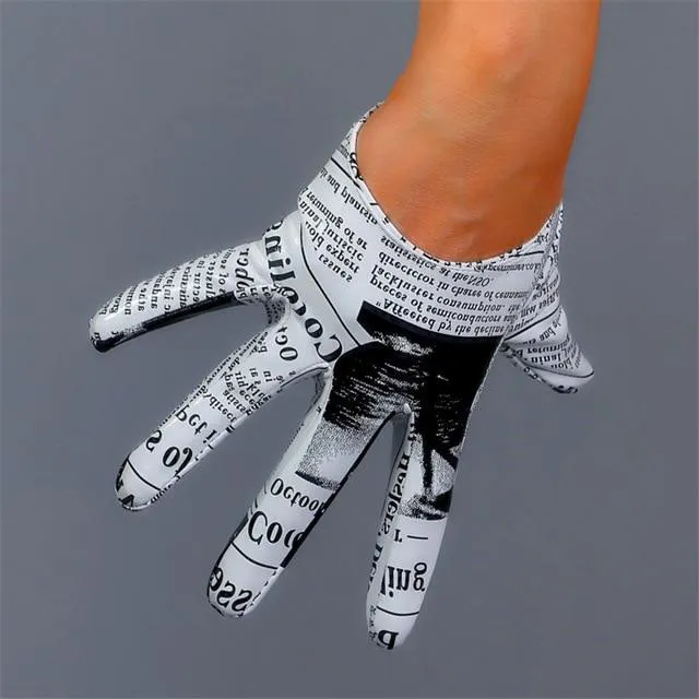 Leather Ultrashort Gloves / Emulation Leather Wild alternative Fashion Gloves