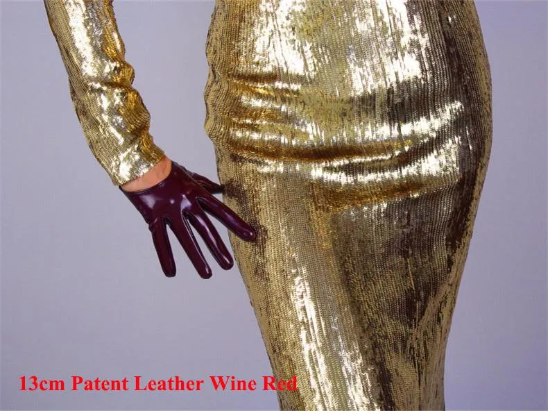 Leather Ultrashort Gloves / Emulation Leather Wild alternative Fashion Gloves