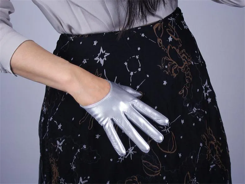 Leather Ultrashort Gloves / Emulation Leather Wild alternative Fashion Gloves