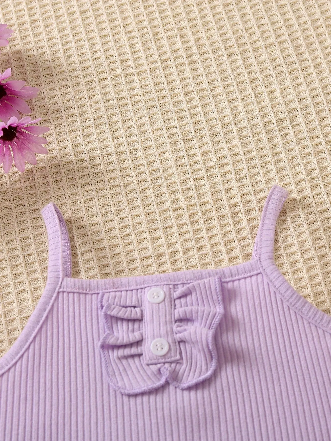 Lilac crop top| Young Girl Lilac Cami Top & Butterfly Print