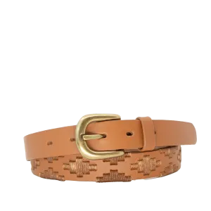 Limited Edition: Marrón Women's Polo Belt - Thin