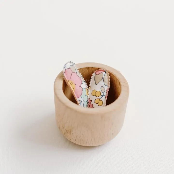 Little Poppy Floral Baby Hair Clip Set
