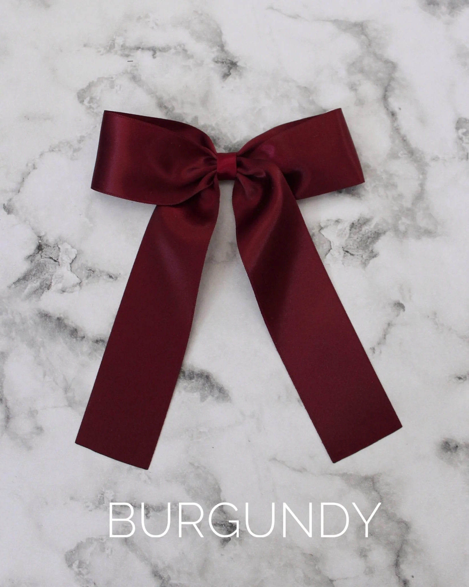 Long Tail Satin Hair Bows