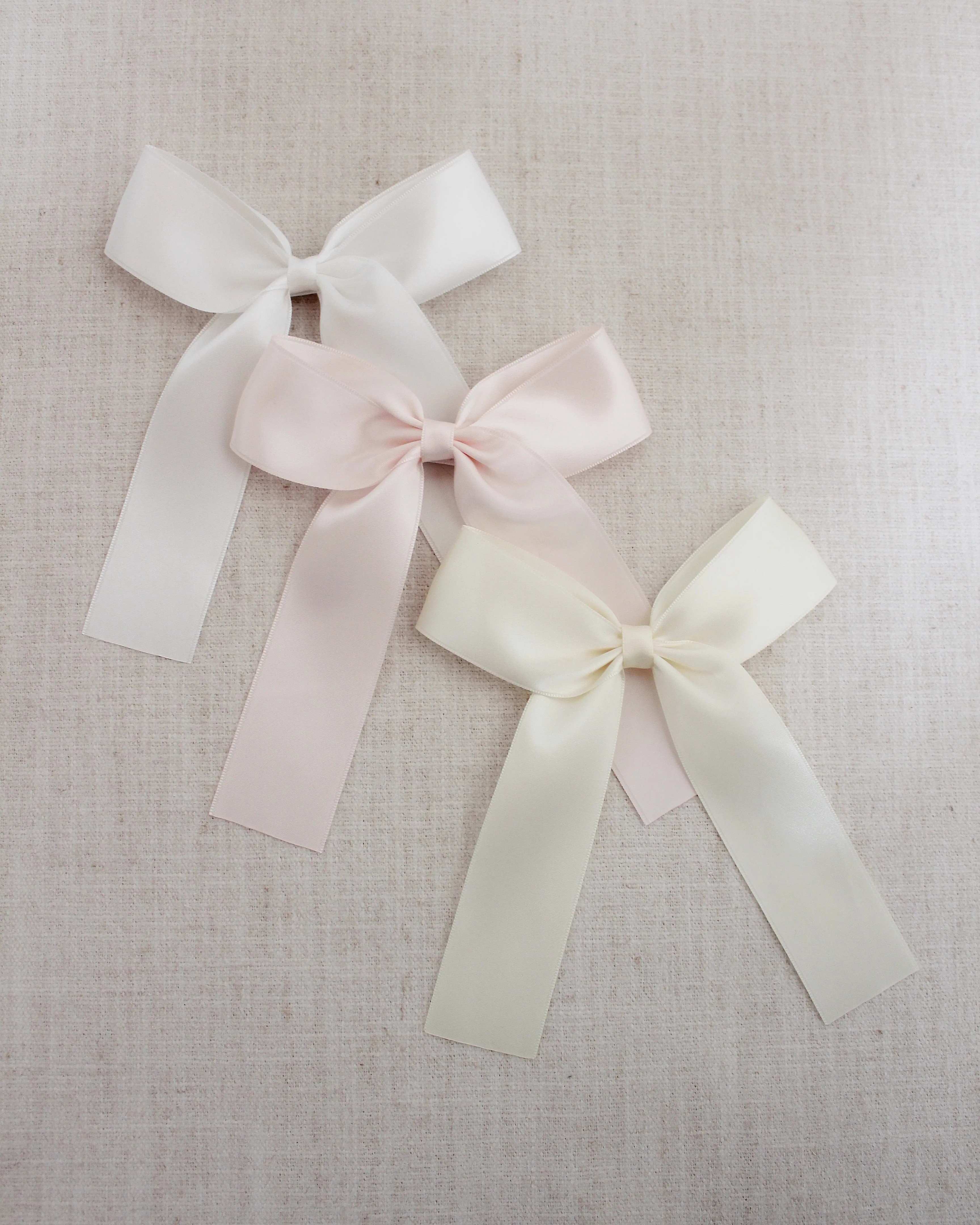 Long Tail Satin Hair Bows
