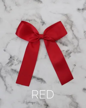 Long Tail Satin Hair Bows