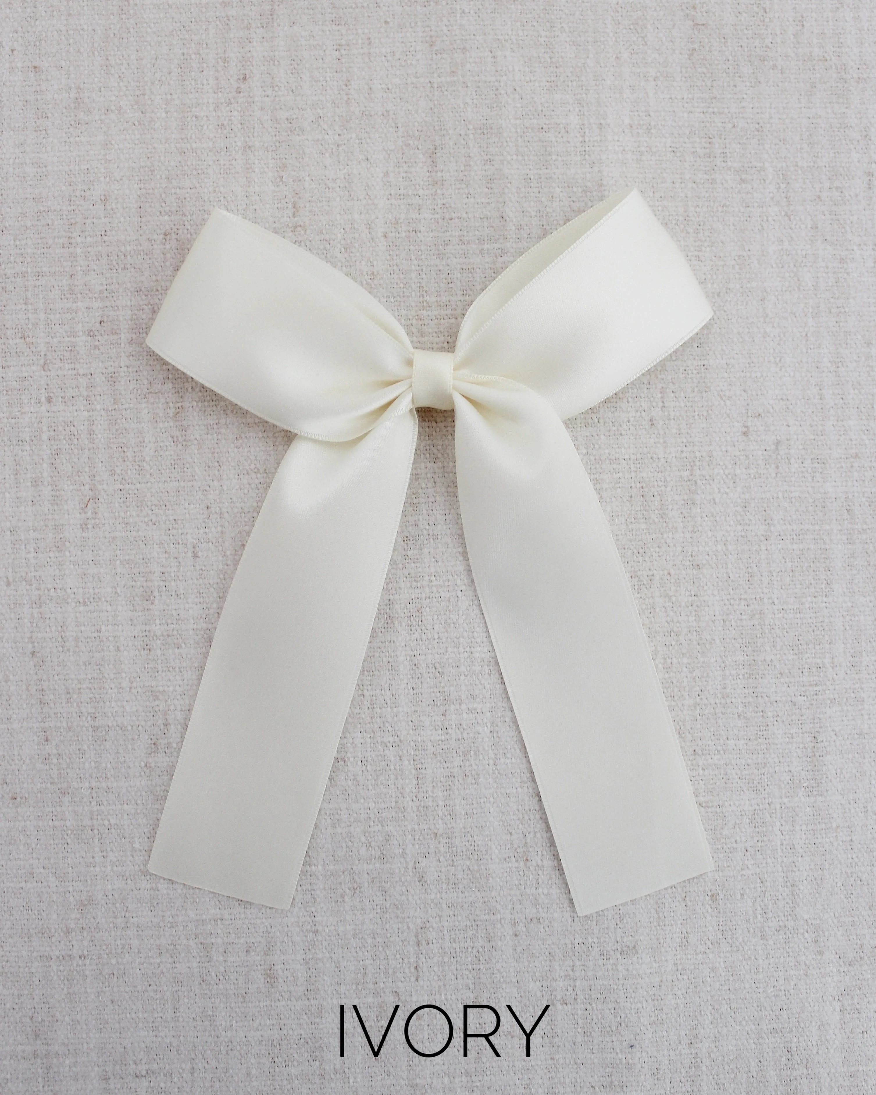Long Tail Satin Hair Bows