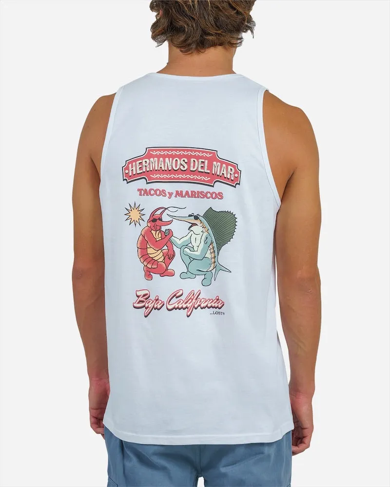 Lost Hermanos Del Mar Tank White