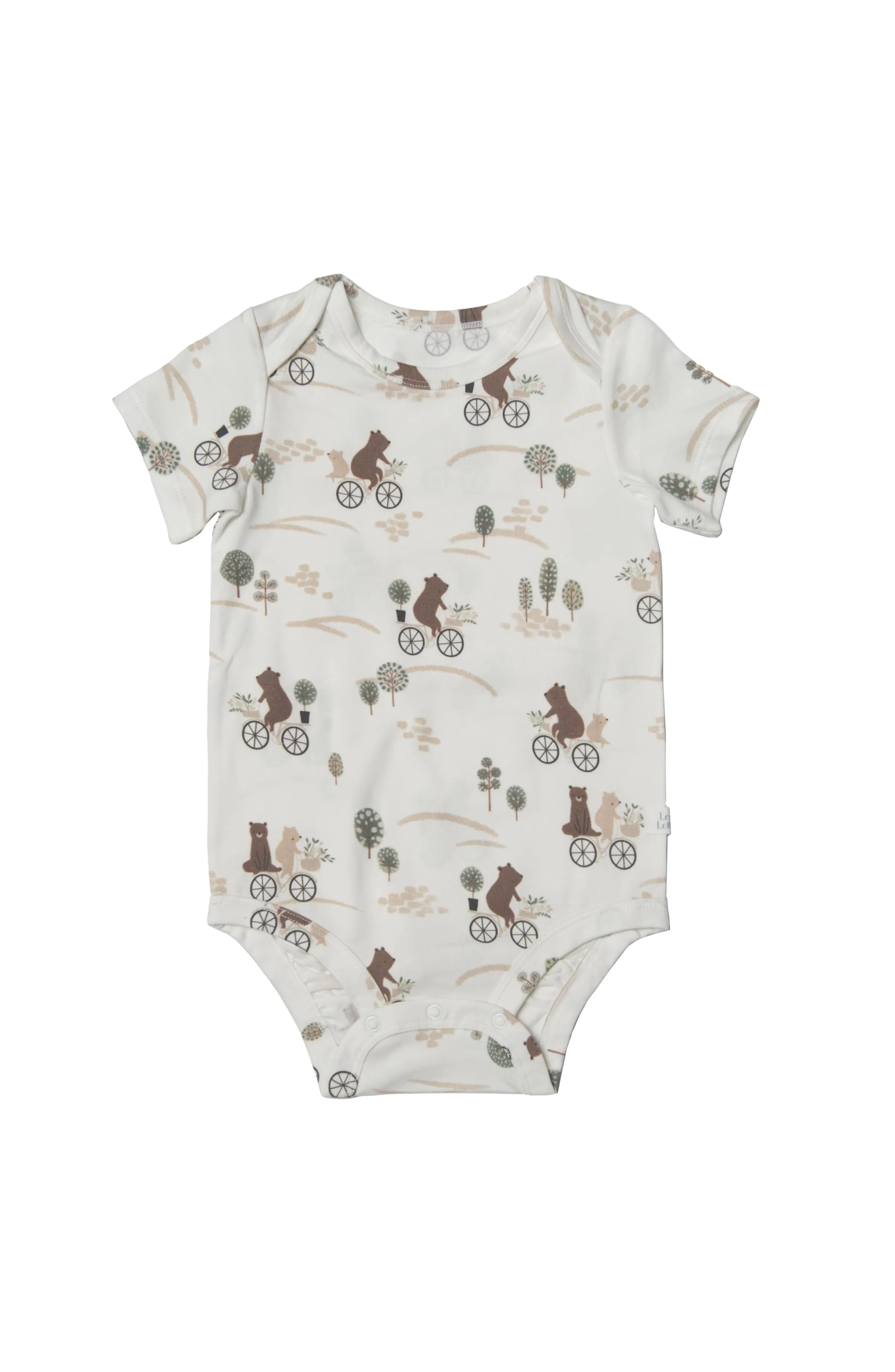 Loulou Lollipop - Shortsleeve Bodysuit - Bears on Bikes