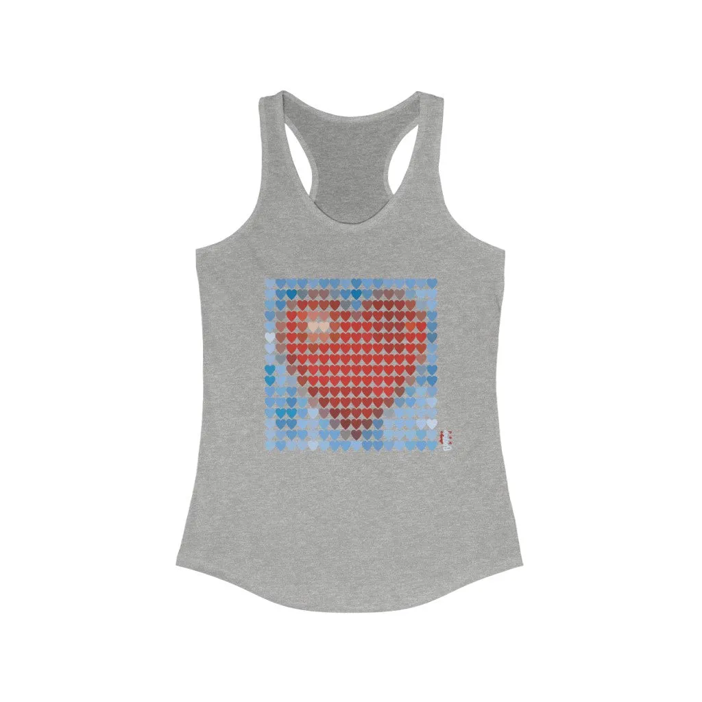 Love From a Distance - Womens Racerback Tank Tops