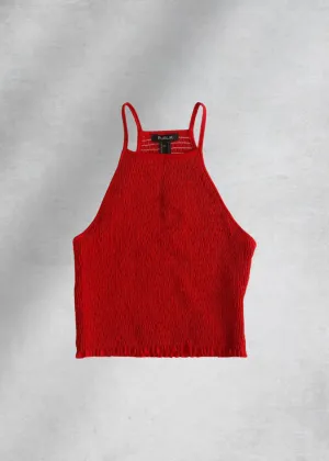 Lucy Smocked Tank Top - Red