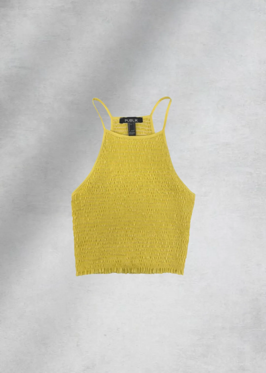 Lucy Smocked Tank Top - Yellow