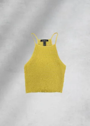 Lucy Smocked Tank Top - Yellow