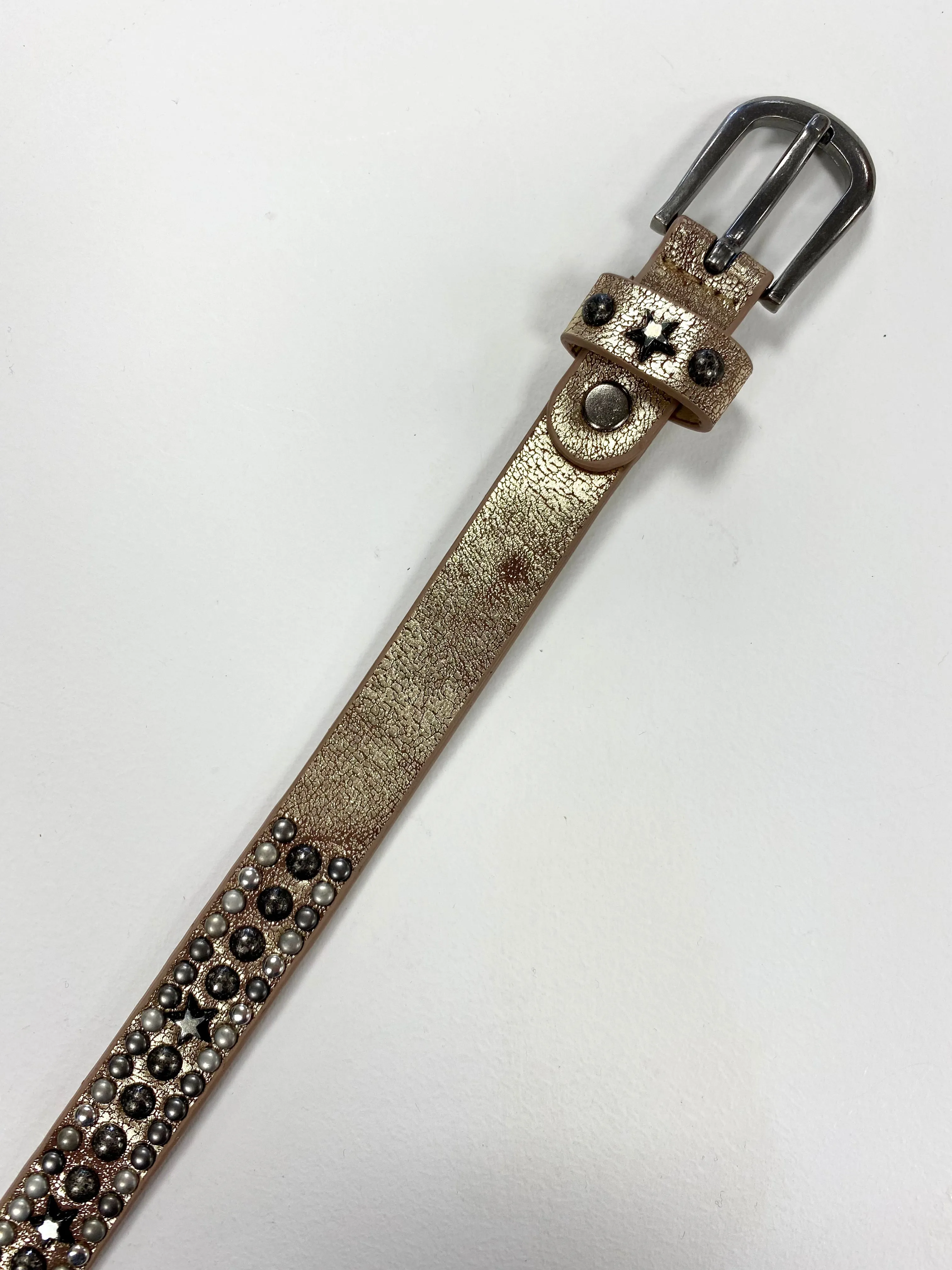 Luella Star Studded Belt in Gold