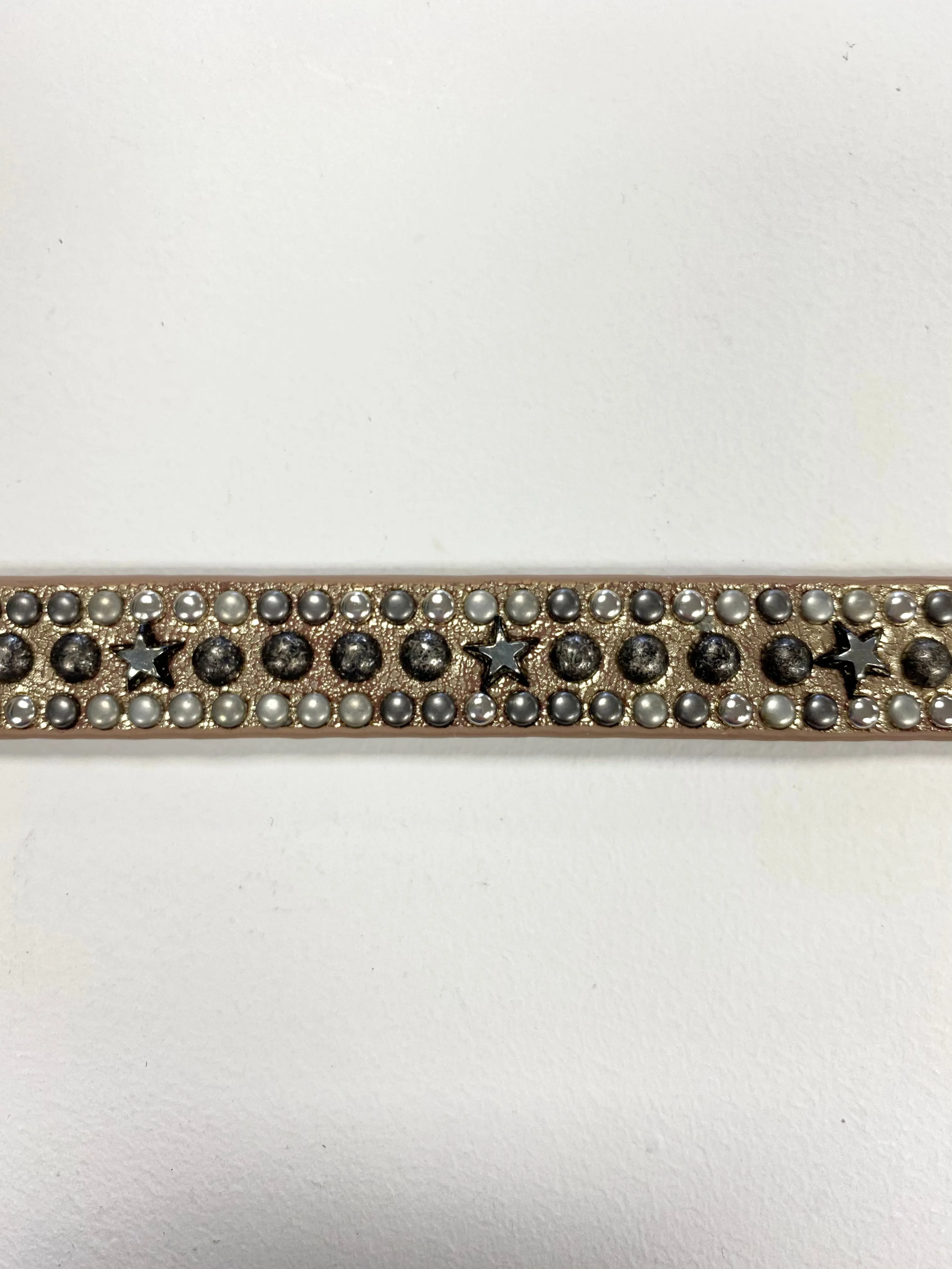 Luella Star Studded Belt in Gold