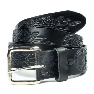 M250  1 1/2" Belt- Flaming Wheel