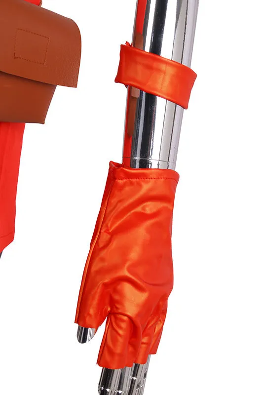 Mad Moxxi Halloween Outfit Suit Attire Hat Belt Set Red Cosplay Costume