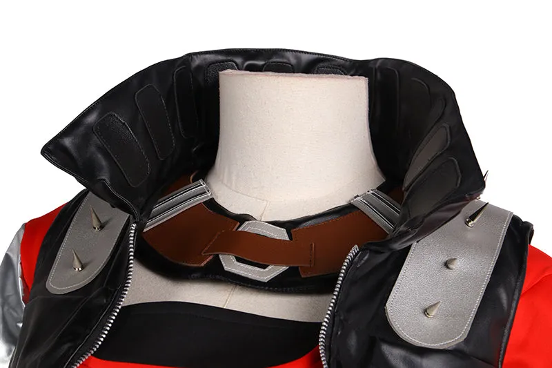 Mad Moxxi Halloween Outfit Suit Attire Hat Belt Set Red Cosplay Costume