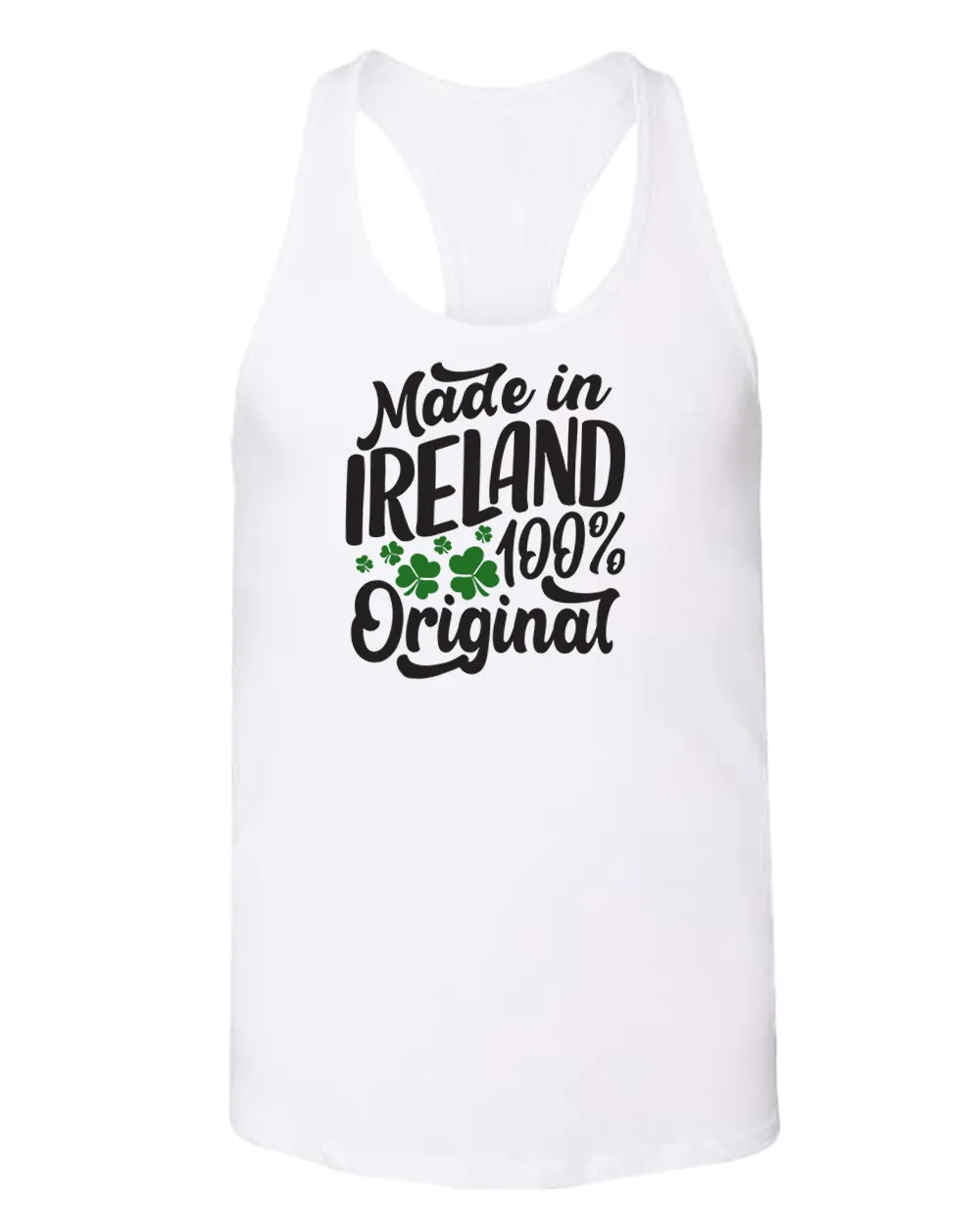 Made in Ireland 100% original tank top women racerback st patrick's day tank top