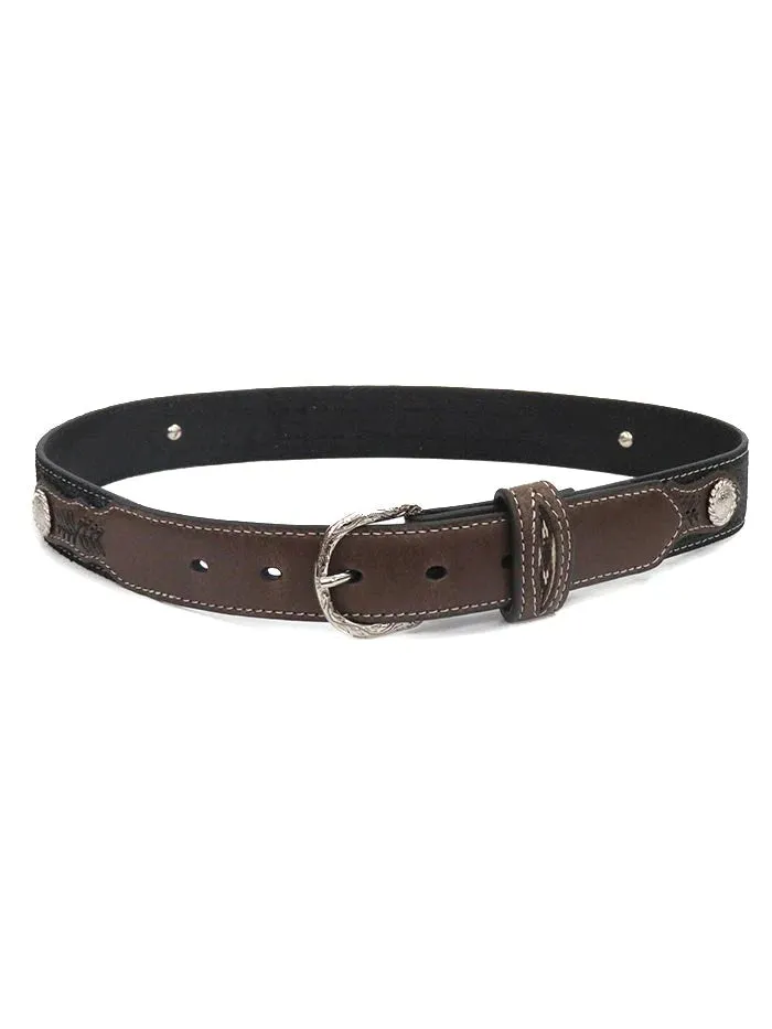 M&F Western Nocona Kids Conchos and Fabric Southwestern Belt