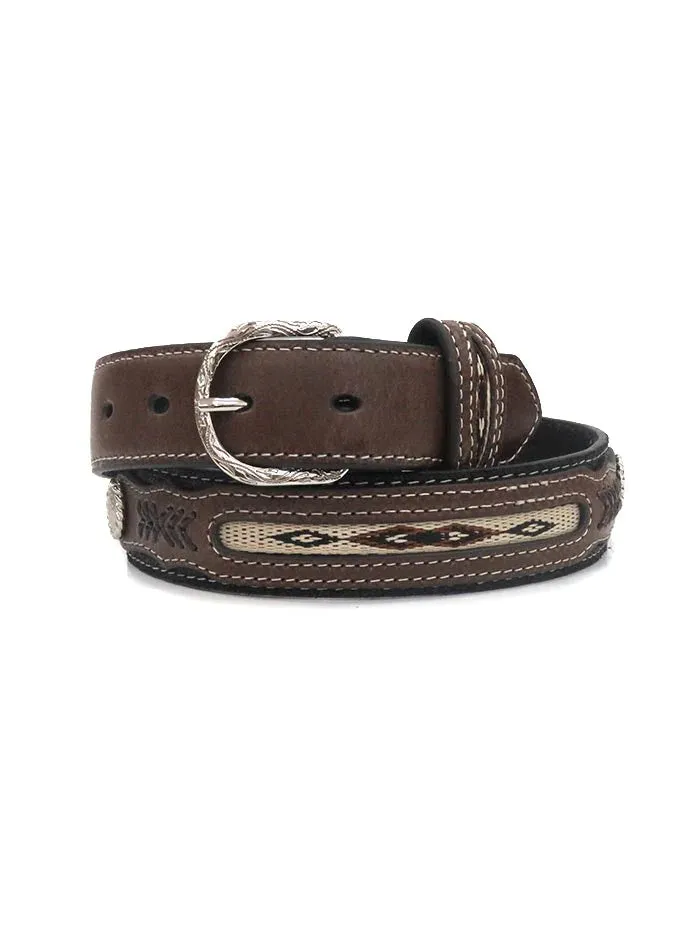 M&F Western Nocona Kids Conchos and Fabric Southwestern Belt