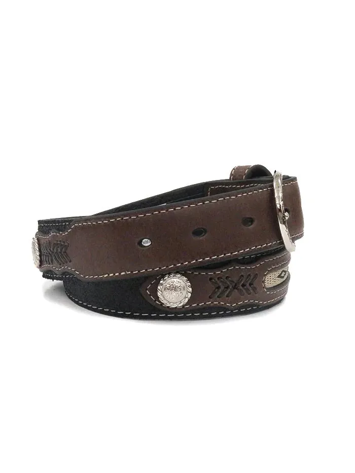 M&F Western Nocona Kids Conchos and Fabric Southwestern Belt