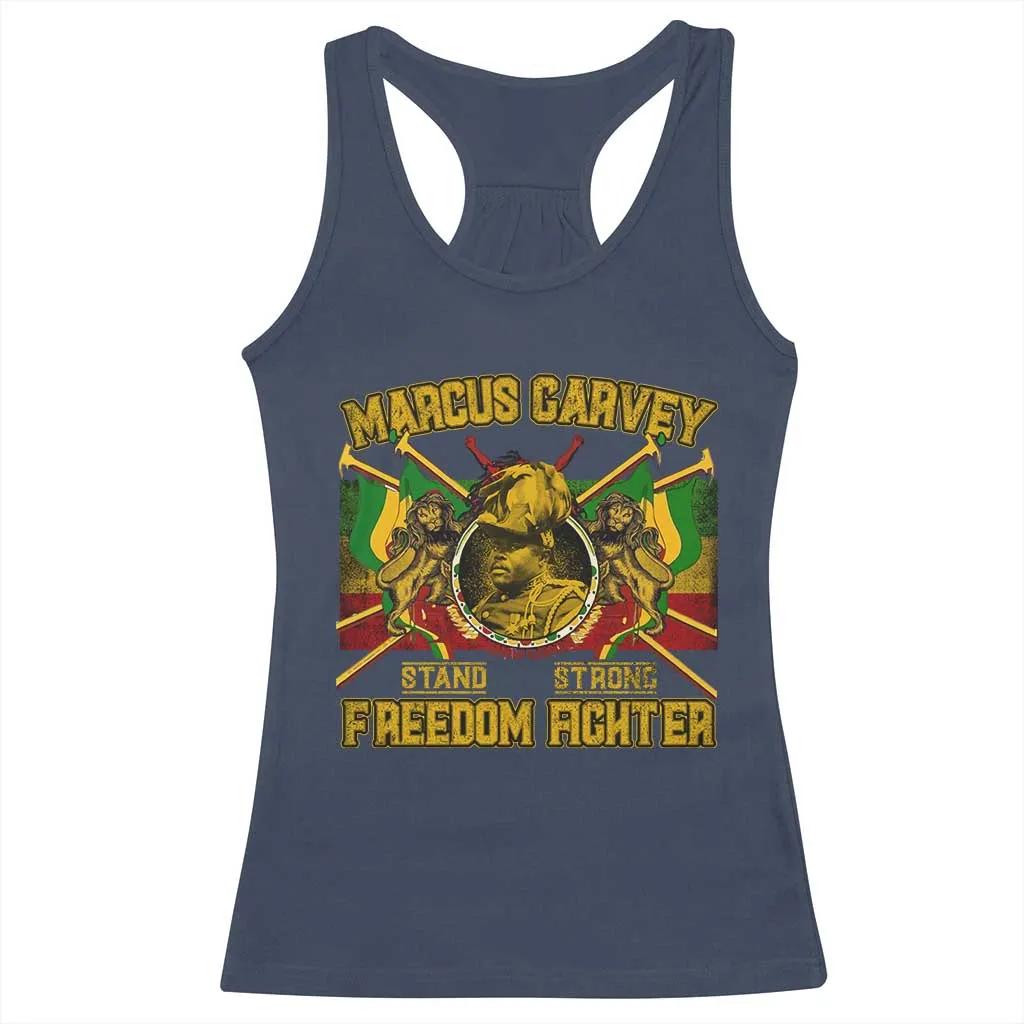 Marcus Garvey Racerback Tank Top Stand Strong Freedom Fighter Black History TS11