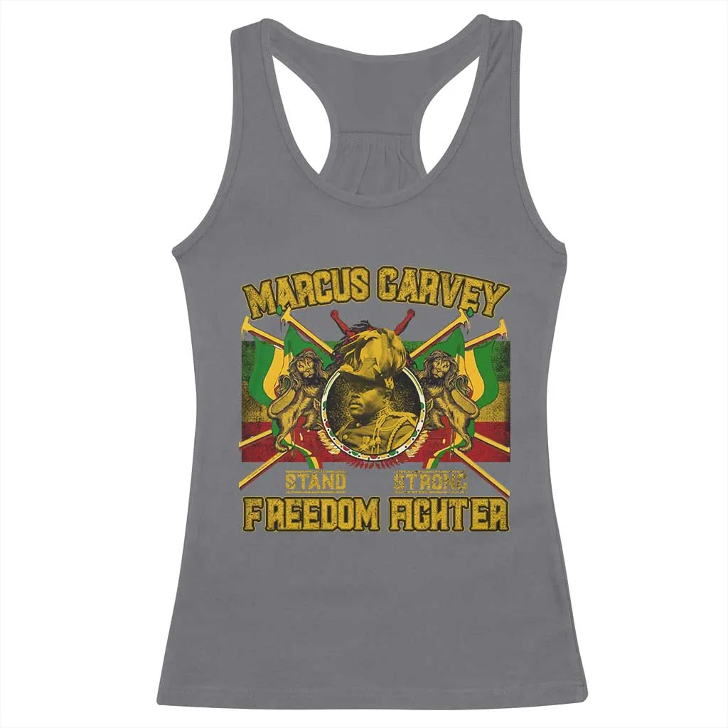Marcus Garvey Racerback Tank Top Stand Strong Freedom Fighter Black History TS11