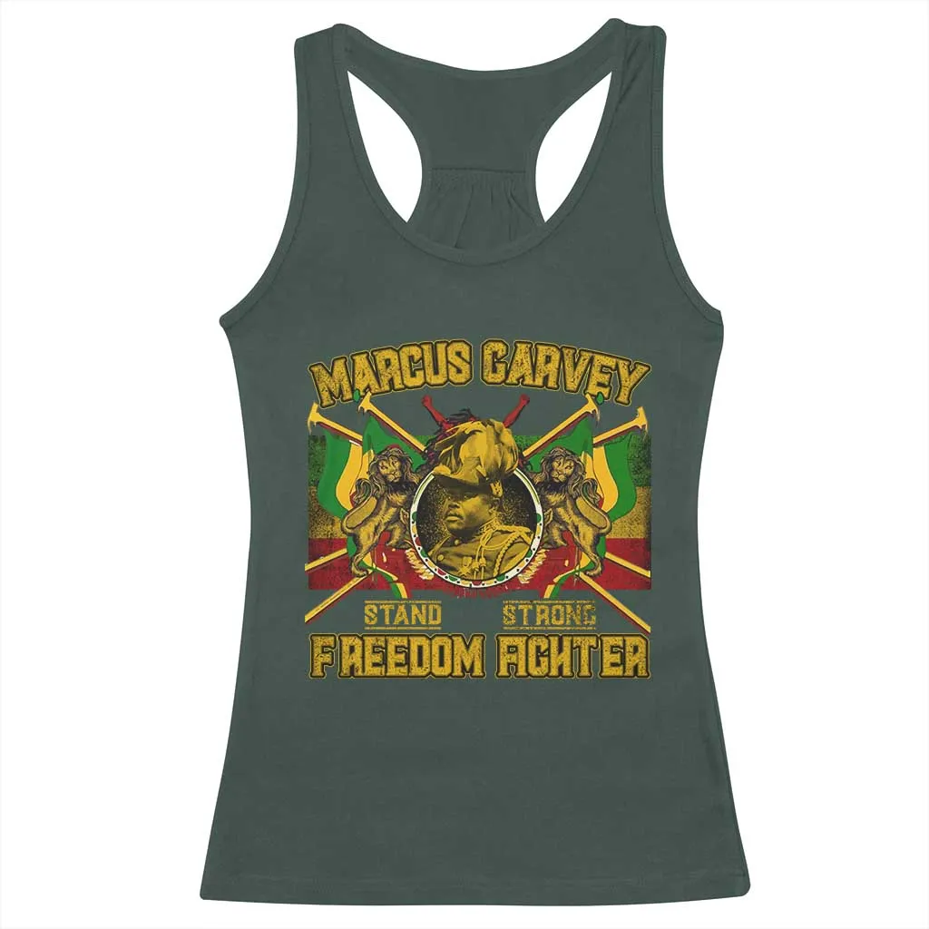 Marcus Garvey Racerback Tank Top Stand Strong Freedom Fighter Black History TS11