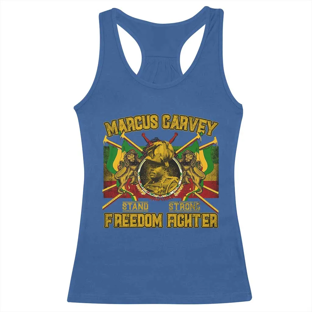 Marcus Garvey Racerback Tank Top Stand Strong Freedom Fighter Black History TS11