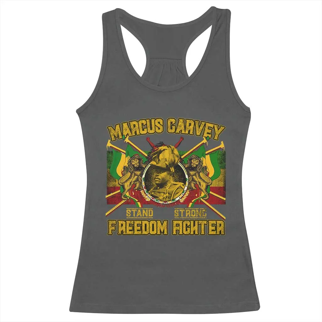 Marcus Garvey Racerback Tank Top Stand Strong Freedom Fighter Black History TS11
