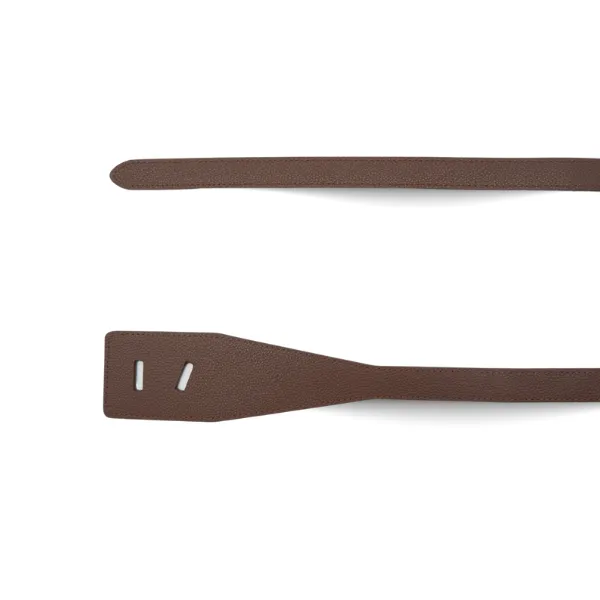 MARINA - Women's Brown Genuine Leather Knot Waist Belt