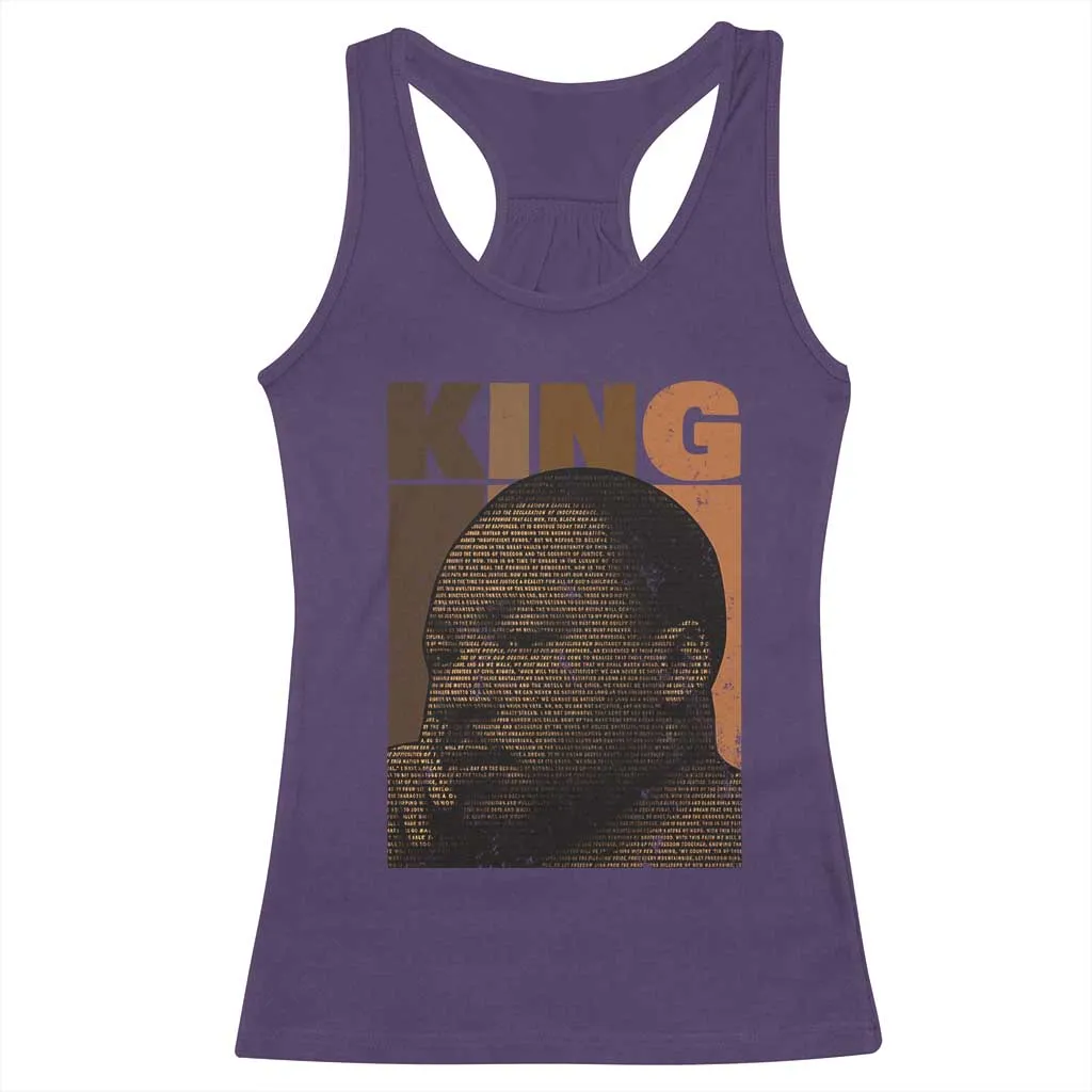 Martin Luther King Racerback Tank Top Melanin African American Black History Month MLK TS10