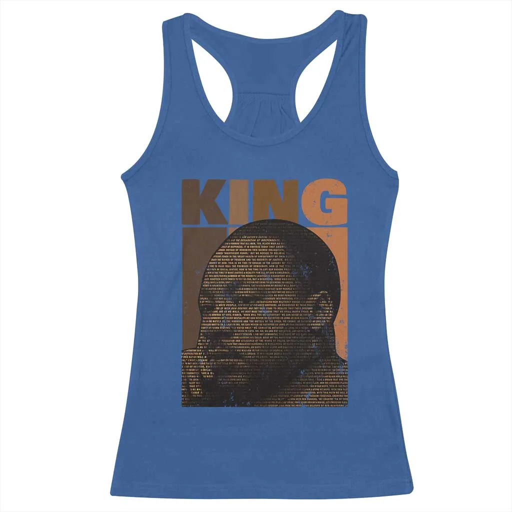 Martin Luther King Racerback Tank Top Melanin African American Black History Month MLK TS10