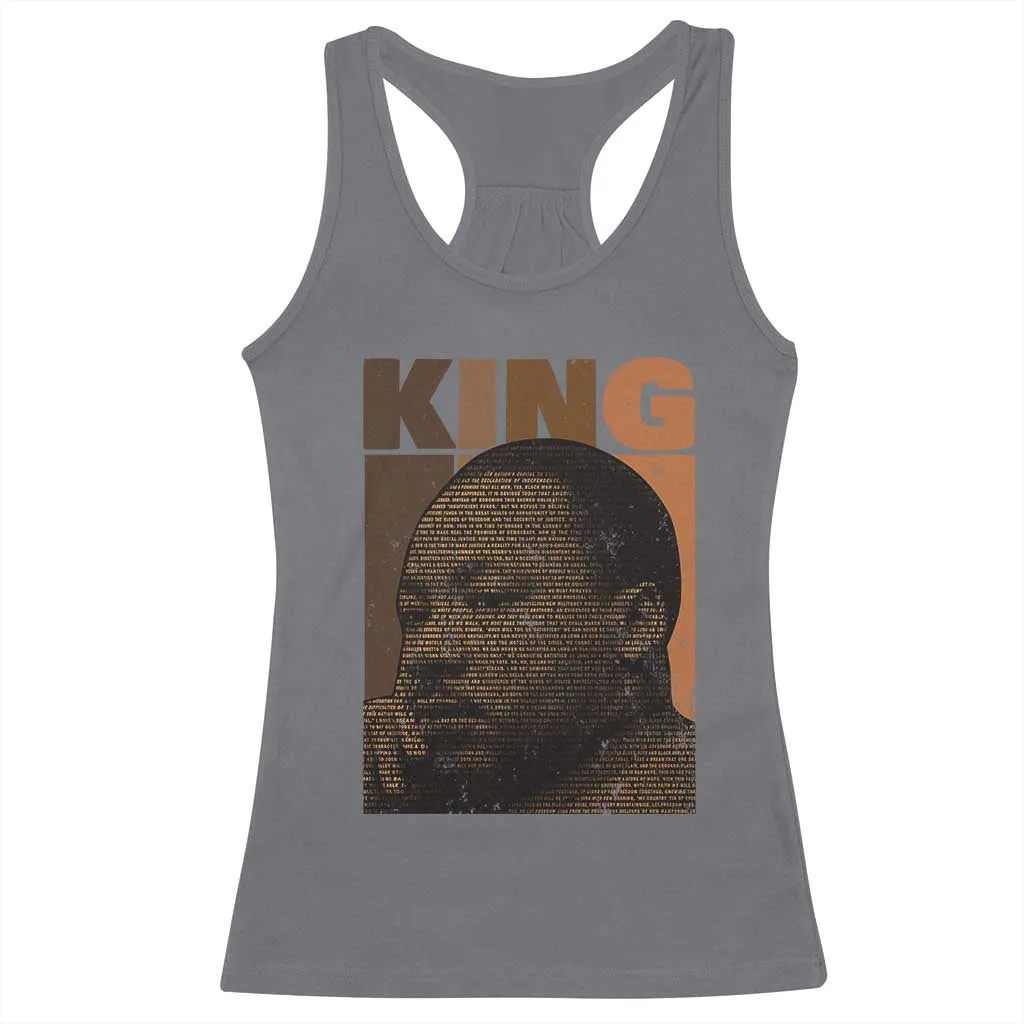 Martin Luther King Racerback Tank Top Melanin African American Black History Month MLK TS10